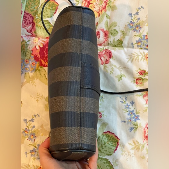 💵SOLD💵Authentic Fendi Pequin Canvas Crossbody Handbag - Picture 3 of 16